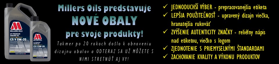 NOV� OBALY produktov MILLERS OILS