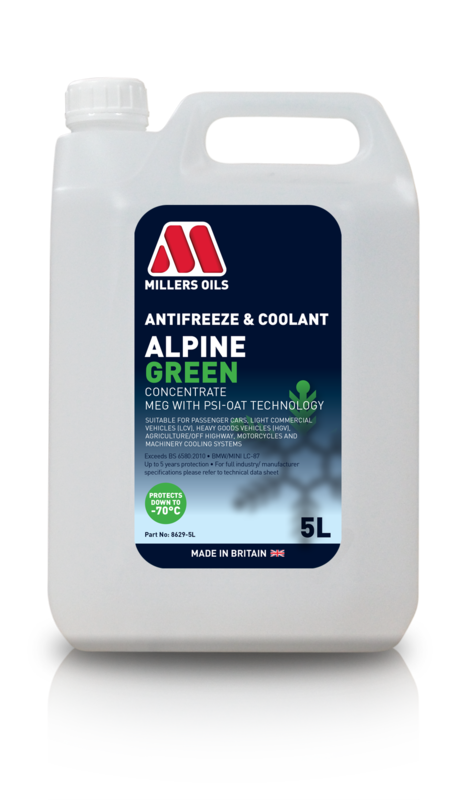 Nemrznúca zmes a chladiaca kvapalina ANTIFREEZE & COOLANT ALPINE GREEN (5L)